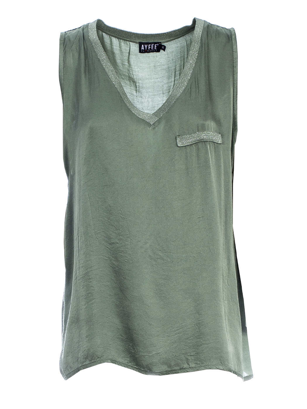 TOP SCOLLO A V LUREX, 4TG